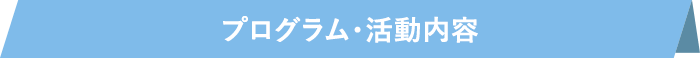 プログラム・活動内容